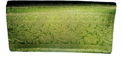 

Indha Craft Casual Green Clutch
