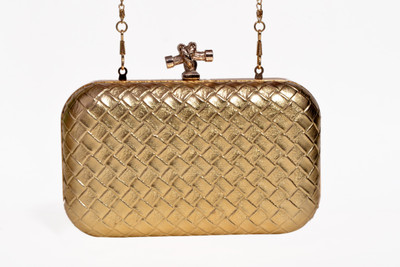 

Hyna design Gold Clutch