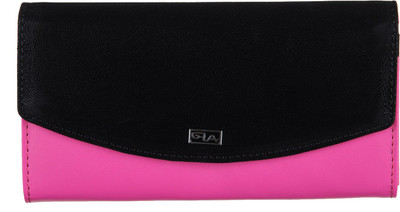 

Goodwill Leather Art Casual Pink, Black Clutch, Black;pink