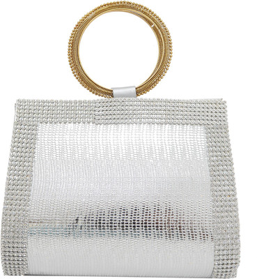 

Bagaholics Party Silver Clutch