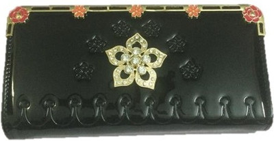 Smyle Casual Black Clutch
