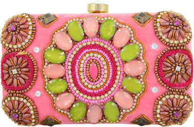 

Tooba Handicraft Party Multicolor Clutch