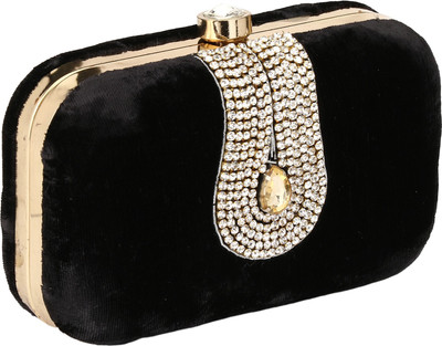 

PASHAN KALA Party Black Clutch