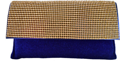 

Mahadev Exports Party Blue Clutch