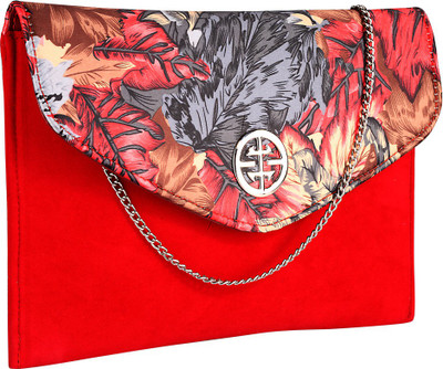 

Contrast Party Red Clutch