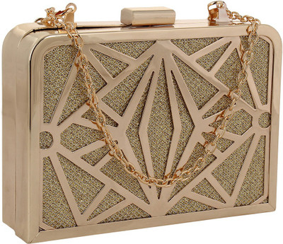 

Jewel Fuel Party Gold Clutch