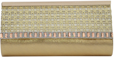 

Bagaholics Party Gold Clutch