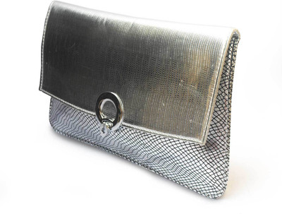 

MODISH Casual Silver Clutch