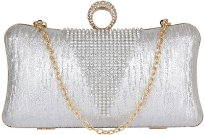 

PamperVille Party Silver Clutch