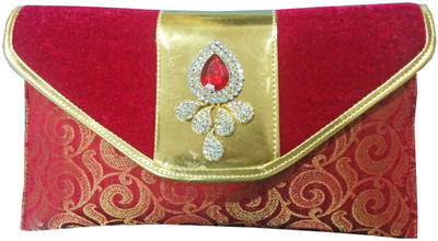 

Angelfish Party Maroon Clutch