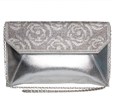 

Reedra Party Silver Clutch