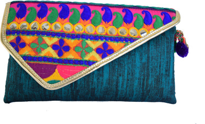 

Mahadev Exports Casual Blue Clutch