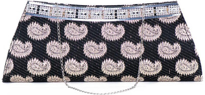 

Vermello Casual Black Clutch