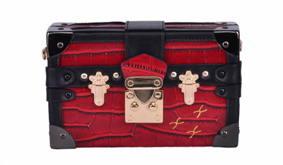 

Peaubella Casual Red, Black Clutch, Black;red