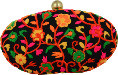 

Tooba Handicraft Party Multicolor Clutch