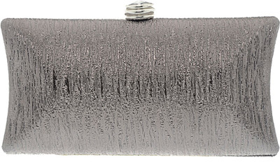 

The Ethnic Wears Party Silver Clutch