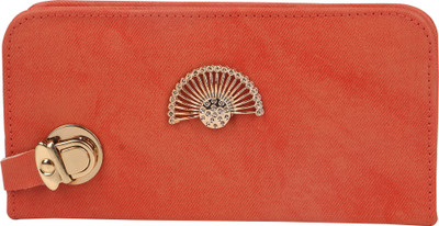 

SME JAIPUR Party Orange Clutch