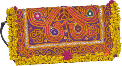 

Jaipur Textiles Hub Party Multicolor Clutch