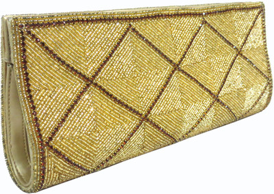 

Kawaii Casual Gold Clutch