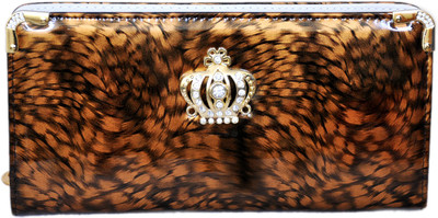 

Fusion Clutches Casual Brown Clutch