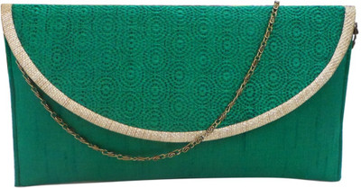 

Bhamini Party Green Clutch