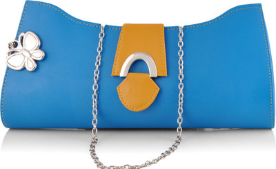 

Butterflies Casual Blue Clutch