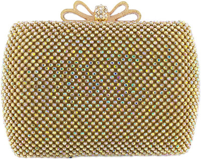 

Anmita Party Gold Clutch