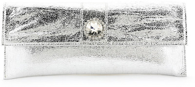 

Elligator Party Silver Clutch