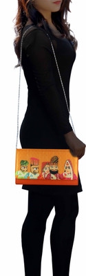 

The Ringmaster Casual Orange Clutch