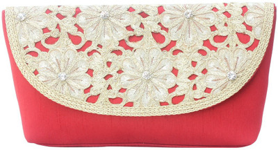 

Craftbazaar Party Red Clutch