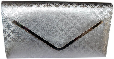 

Navaksha Formal Silver Clutch