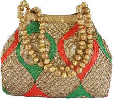 

Mahadev Exports Party Gold Clutch