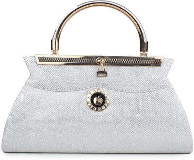 

Do Bhai Party Silver Clutch