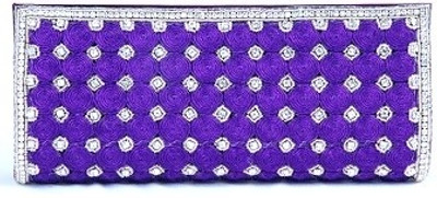 

Abqa Casual, Party Purple Clutch