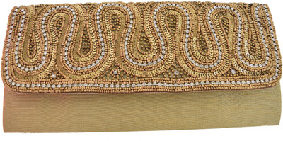 

Mahadev Exports Party Gold Clutch