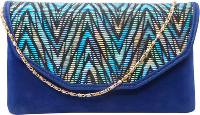 

Bhamini Casual Blue Clutch