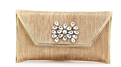 

Elligator Party Gold Clutch