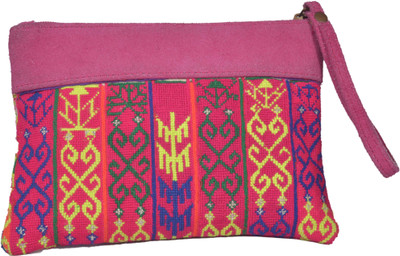 

Jaipur Textiles Hub Party Pink Clutch