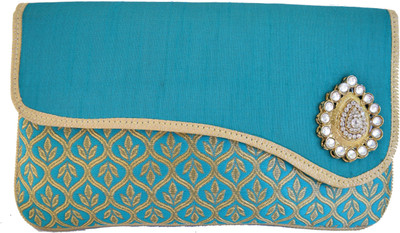 

Mahadev Exports Casual Green Clutch