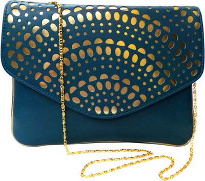 

Bhamini Party Blue Clutch