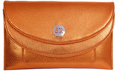 

Womaniya Party Orange Clutch