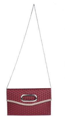 Brendon U.K Formal Maroon Clutch