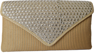 

Mahadev Exports Casual Gold Clutch
