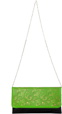

Just Women Casual Green Clutch