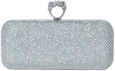 Super Drool Casual Silver Clutch