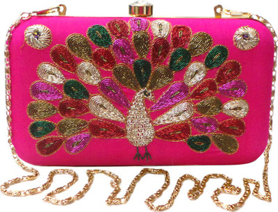 

Bhamini Party Pink Clutch