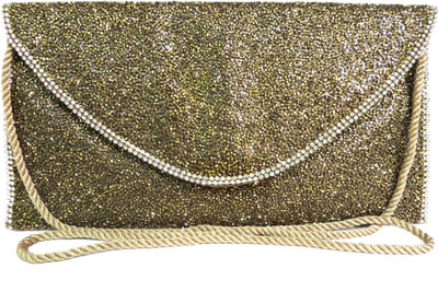 

Kawaii Casual Gold Clutch