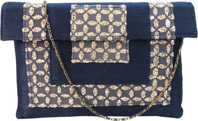 

Bhamini Party Blue Clutch
