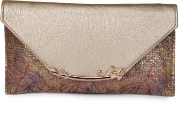 

Kleio Casual, Formal, Party Gold Clutch