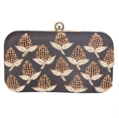

Royal Pitarah Casual Black Clutch